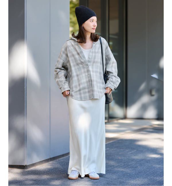 FRAMeWORK「INDIGO CHECKオーバーシャツ」|シャツ・ブラウス|