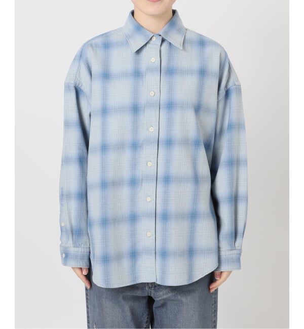 FRAMeWORK「INDIGO CHECKオーバーシャツ」|シャツ・ブラウス|