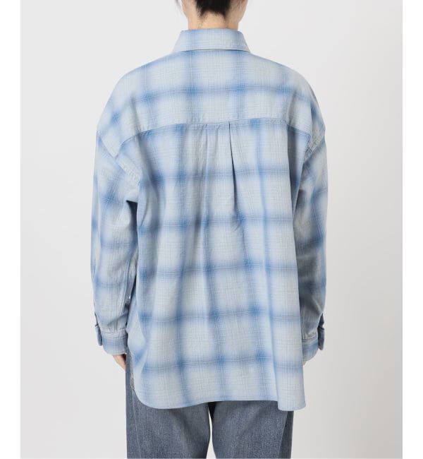 FRAMeWORK「INDIGO CHECKオーバーシャツ」|シャツ・ブラウス|