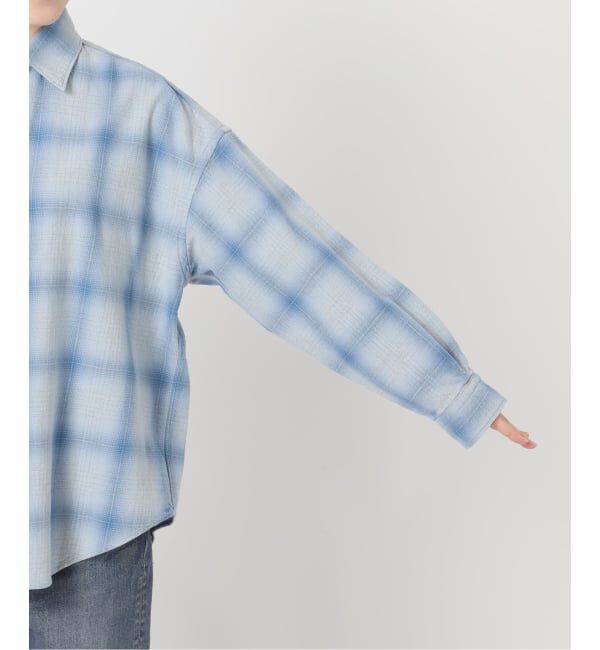 FRAMeWORK「INDIGO CHECKオーバーシャツ」|シャツ・ブラウス|