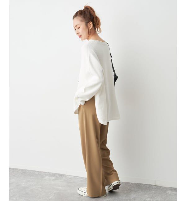 Spick and Span「バルキーヤーンルーズボートネックニット」|ニット・セーター|