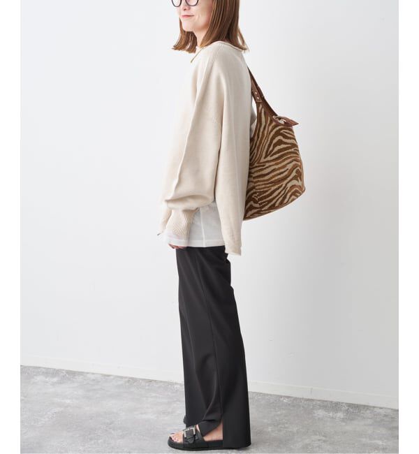 Spick and Span「バルキーヤーンルーズボートネックニット」|ニット・セーター|