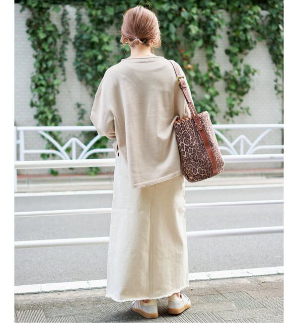 Spick and Span「バルキーヤーンルーズボートネックニット」|ニット・セーター|