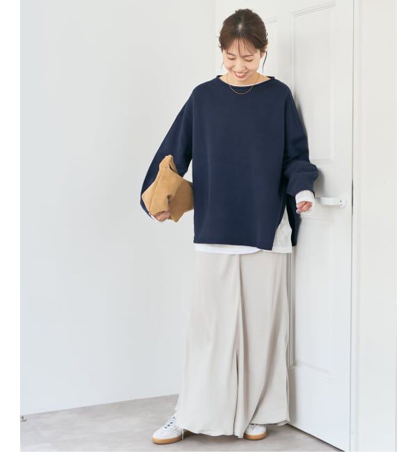 Spick and Span「バルキーヤーンルーズボートネックニット」|ニット・セーター|