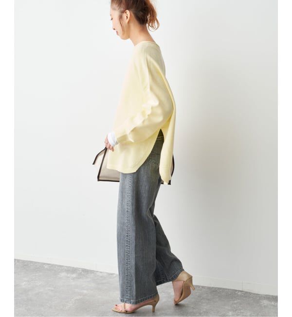 Spick and Span「バルキーヤーンルーズボートネックニット」|ニット・セーター|