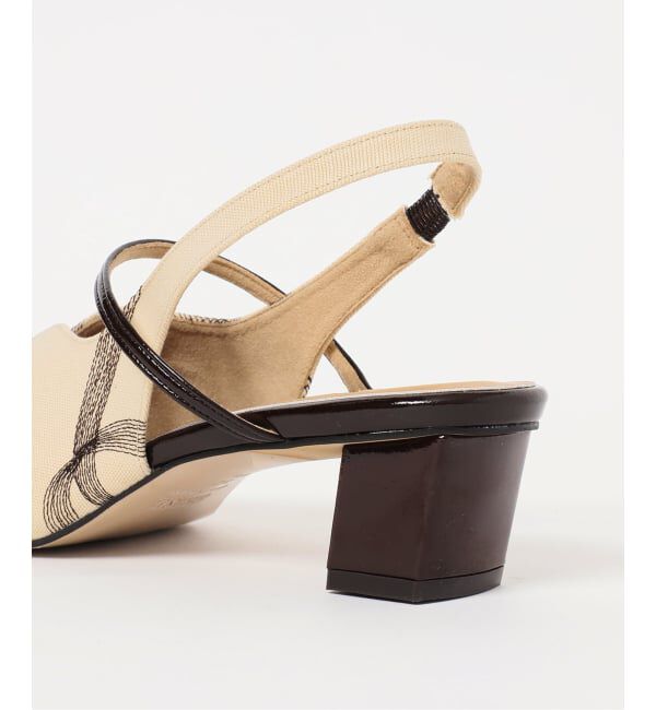 GRISE「《追加予約》GRISE4cmナロースクエアウェーブスリングバック」|パンプス|