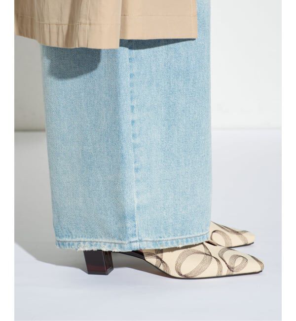 GRISE「《追加予約》GRISE4cmナロースクエアウェーブスリングバック」|パンプス|