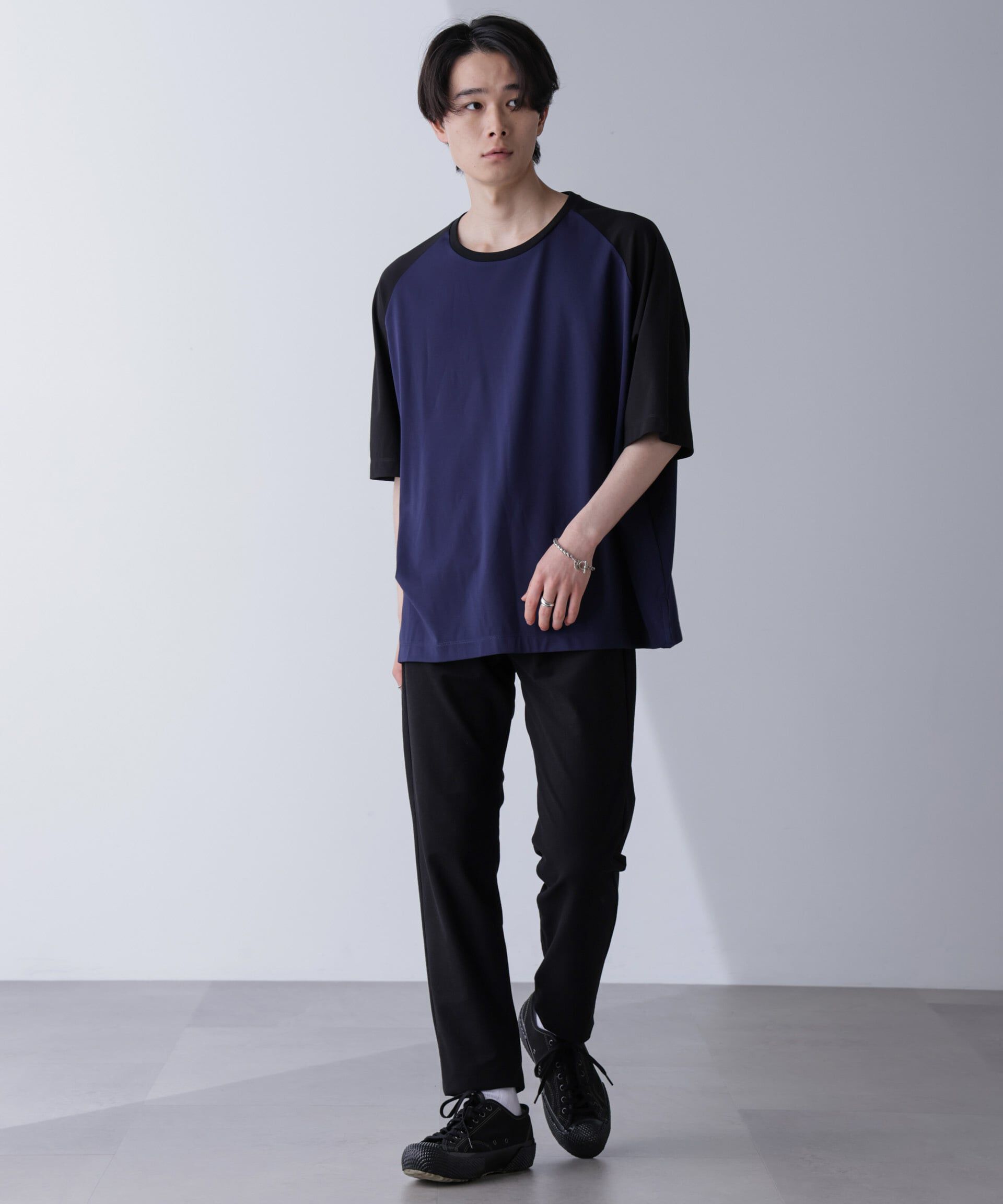 nano･universe「ワイドシルエットラグランTシャツ 半袖」|Tシャツ・カットソー|