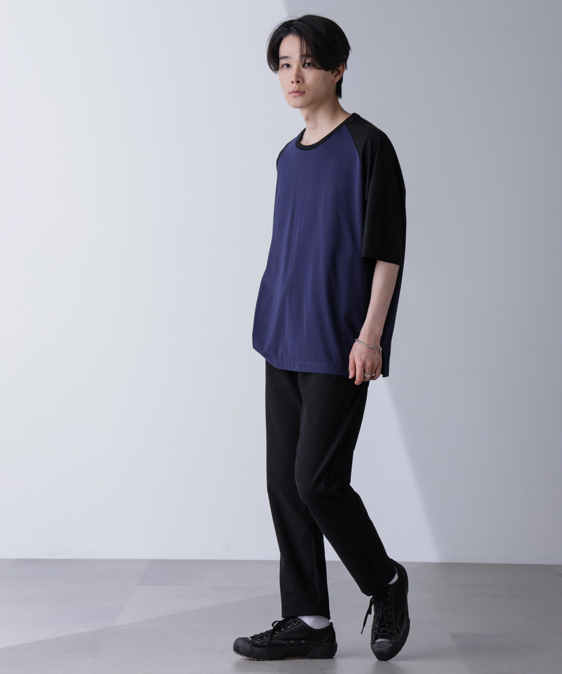 nano･universe「ワイドシルエットラグランTシャツ 半袖」|Tシャツ・カットソー|