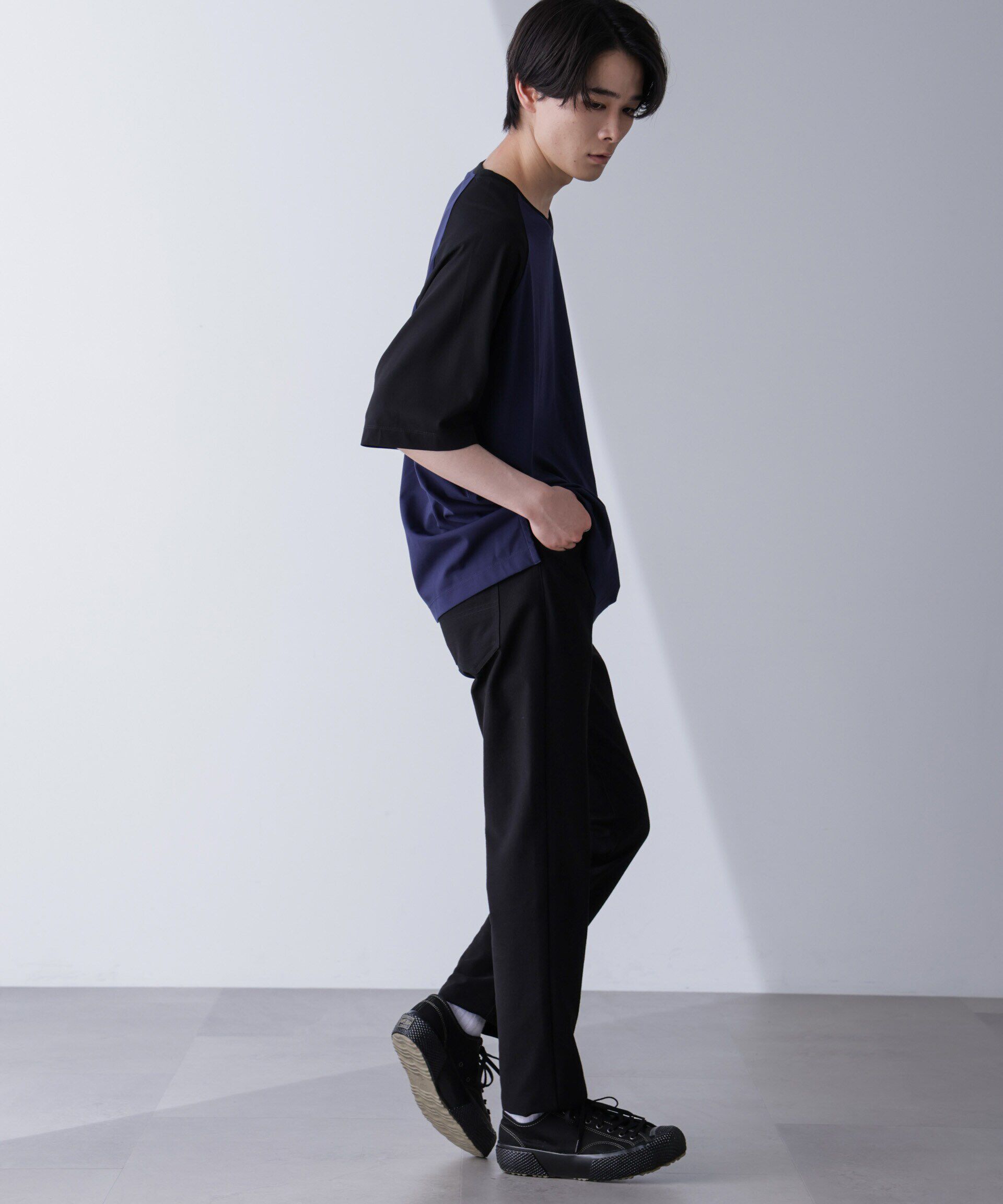 nano･universe「ワイドシルエットラグランTシャツ 半袖」|Tシャツ・カットソー|