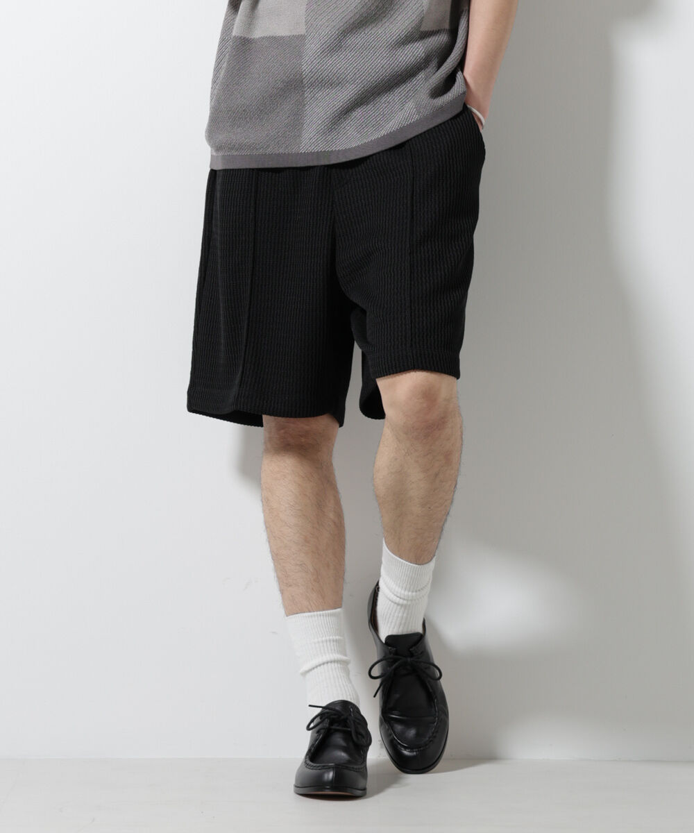 nano･universe「ジャガードニットソーショートパンツ（セットアップ可）」|チノ|