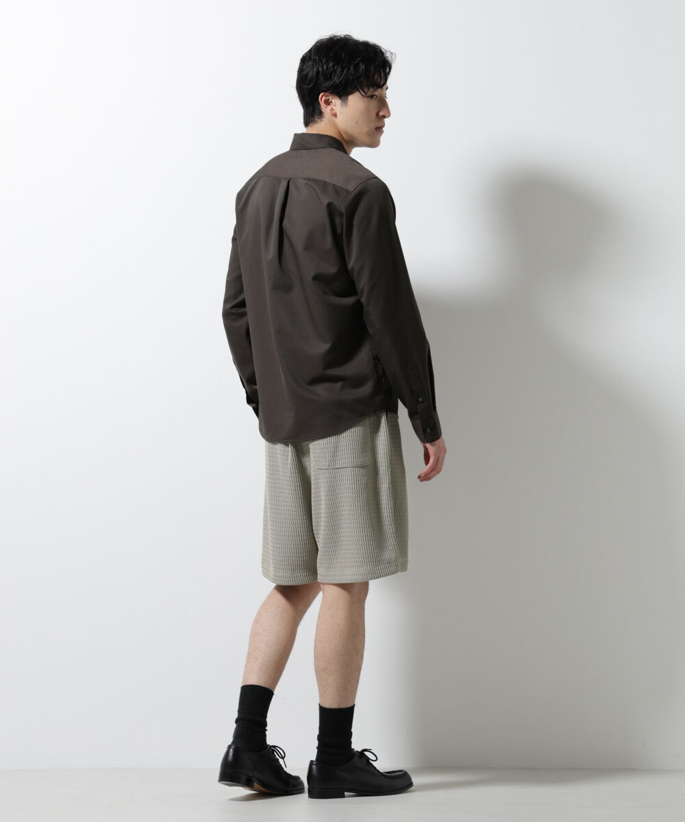 nano･universe「ジャガードニットソーショートパンツ（セットアップ可）」|チノ|