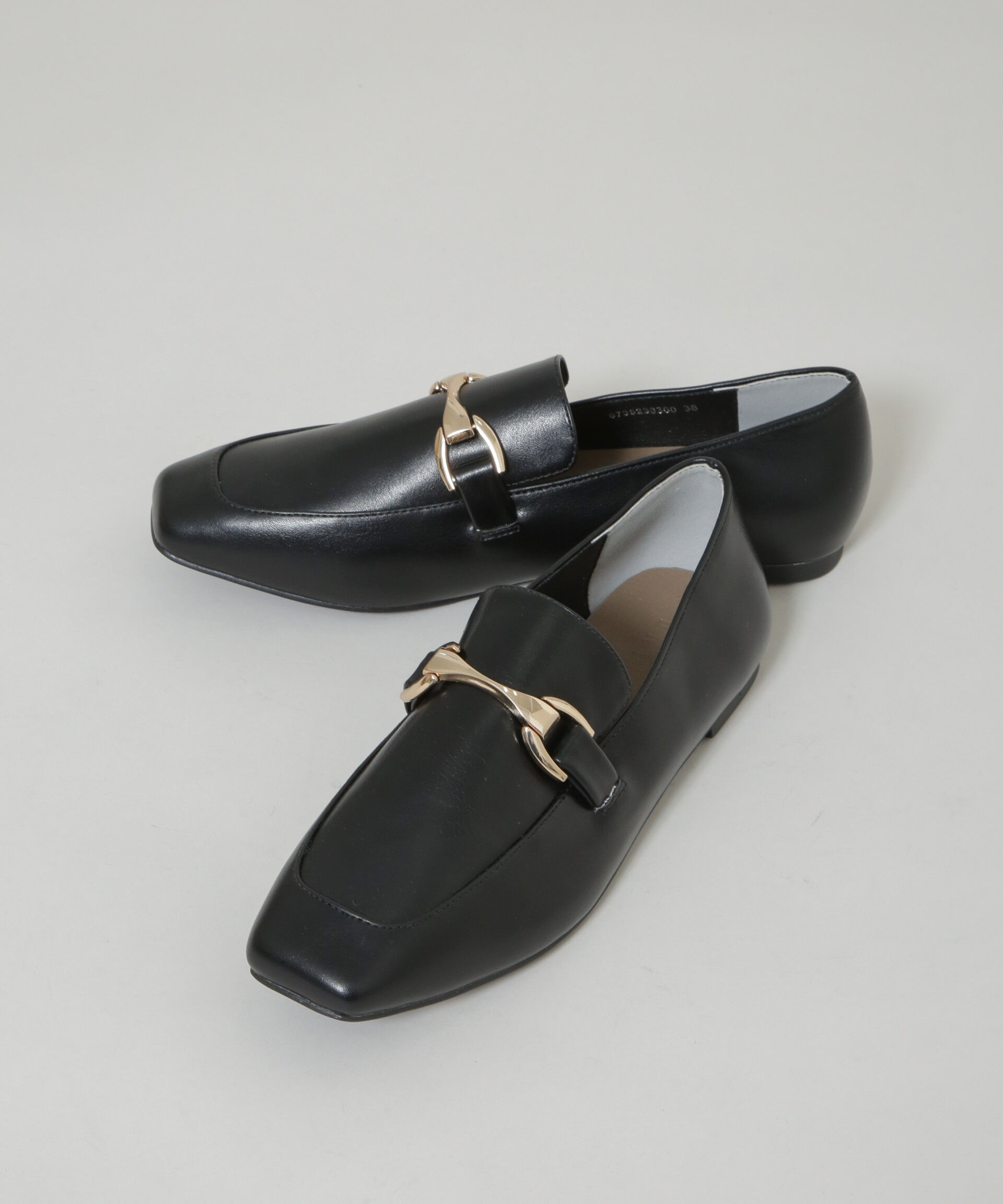 nano･universe「スクエアトゥバックル付きローファー」|ビジネス・ドレスシューズ|