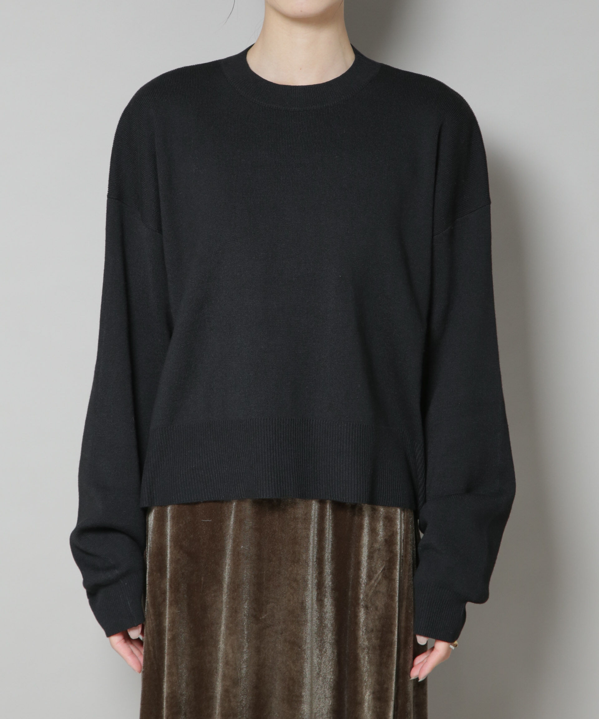 nano･universe「毛玉抑制ニットプルオーバー(セットアップ可)」|ニット・セーター|