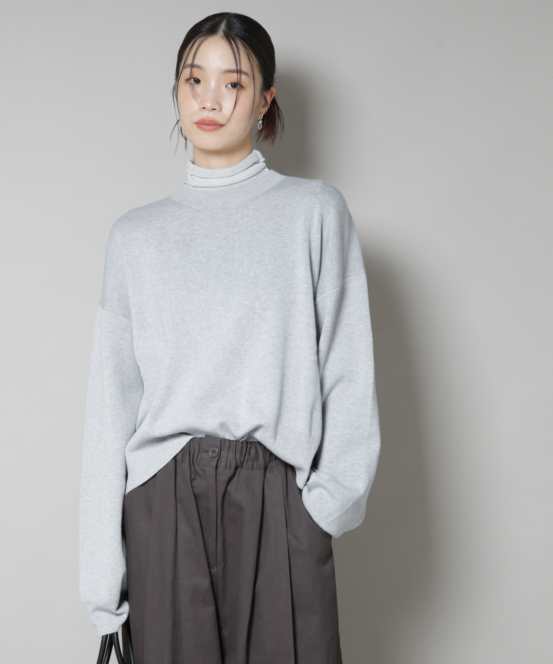 nano･universe「毛玉抑制ニットプルオーバー(セットアップ可)」|ニット・セーター|