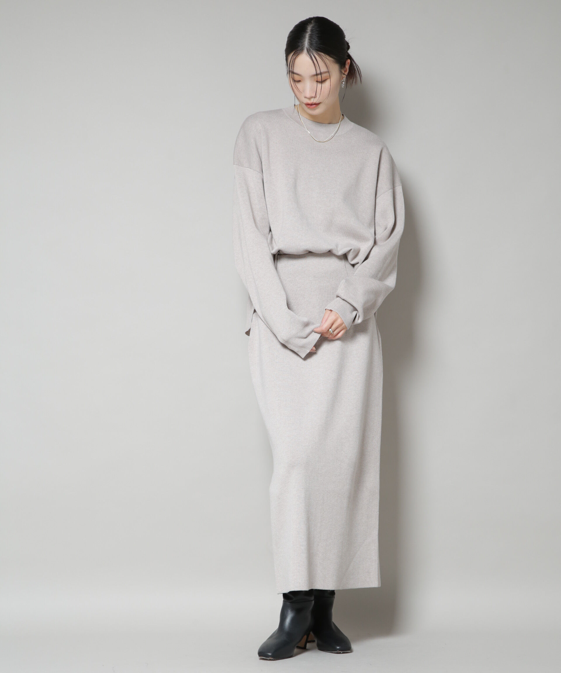 nano･universe「毛玉抑制ニットプルオーバー(セットアップ可)」|ニット・セーター|