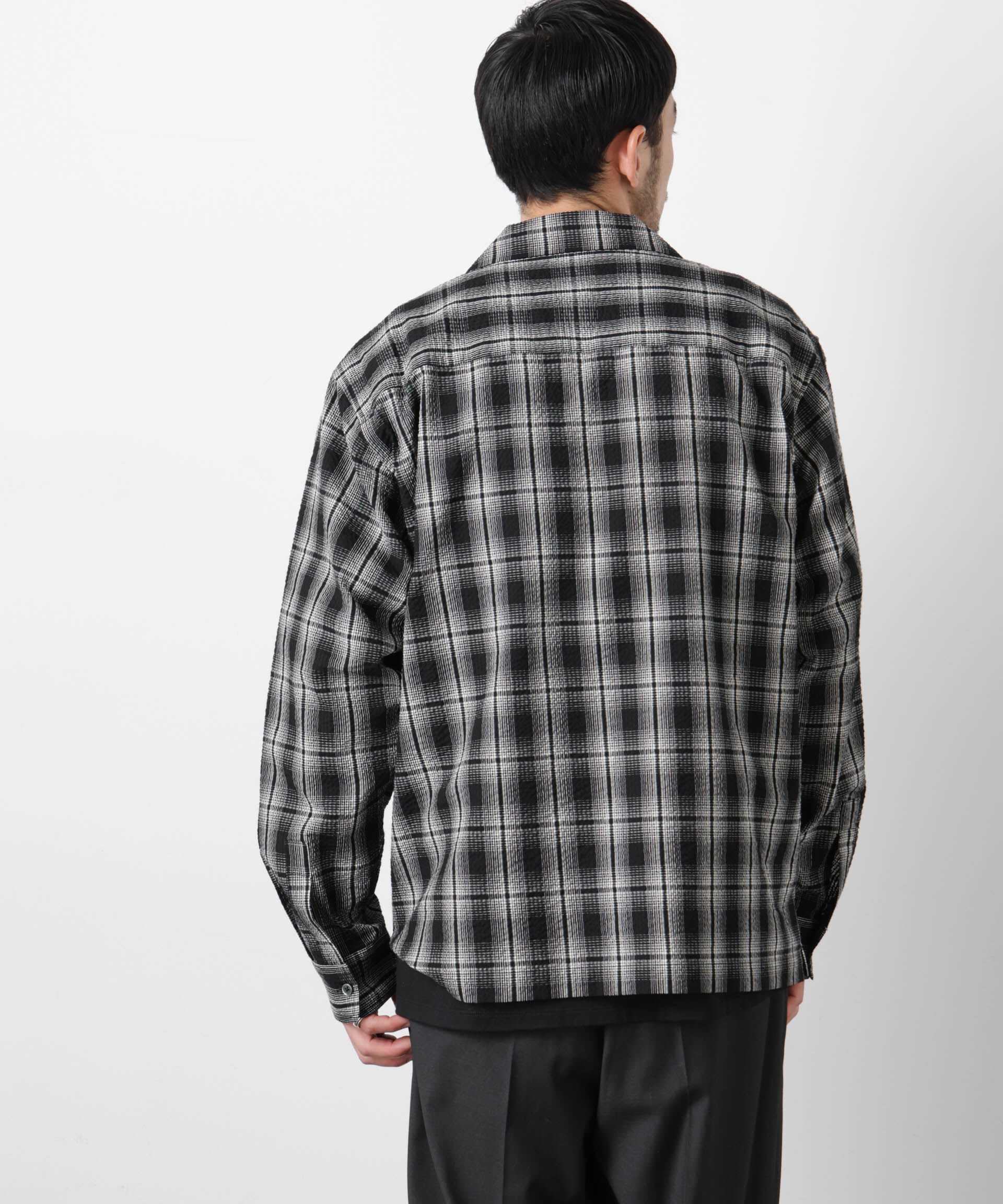 nano･universe「マイクロシアサッカーチェックシャツ」|シャツ・ブラウス|