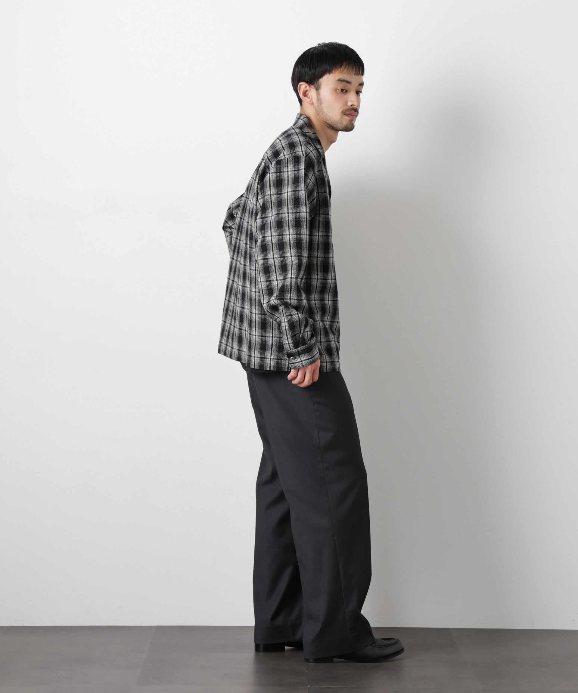 nano･universe「マイクロシアサッカーチェックシャツ」|シャツ・ブラウス|