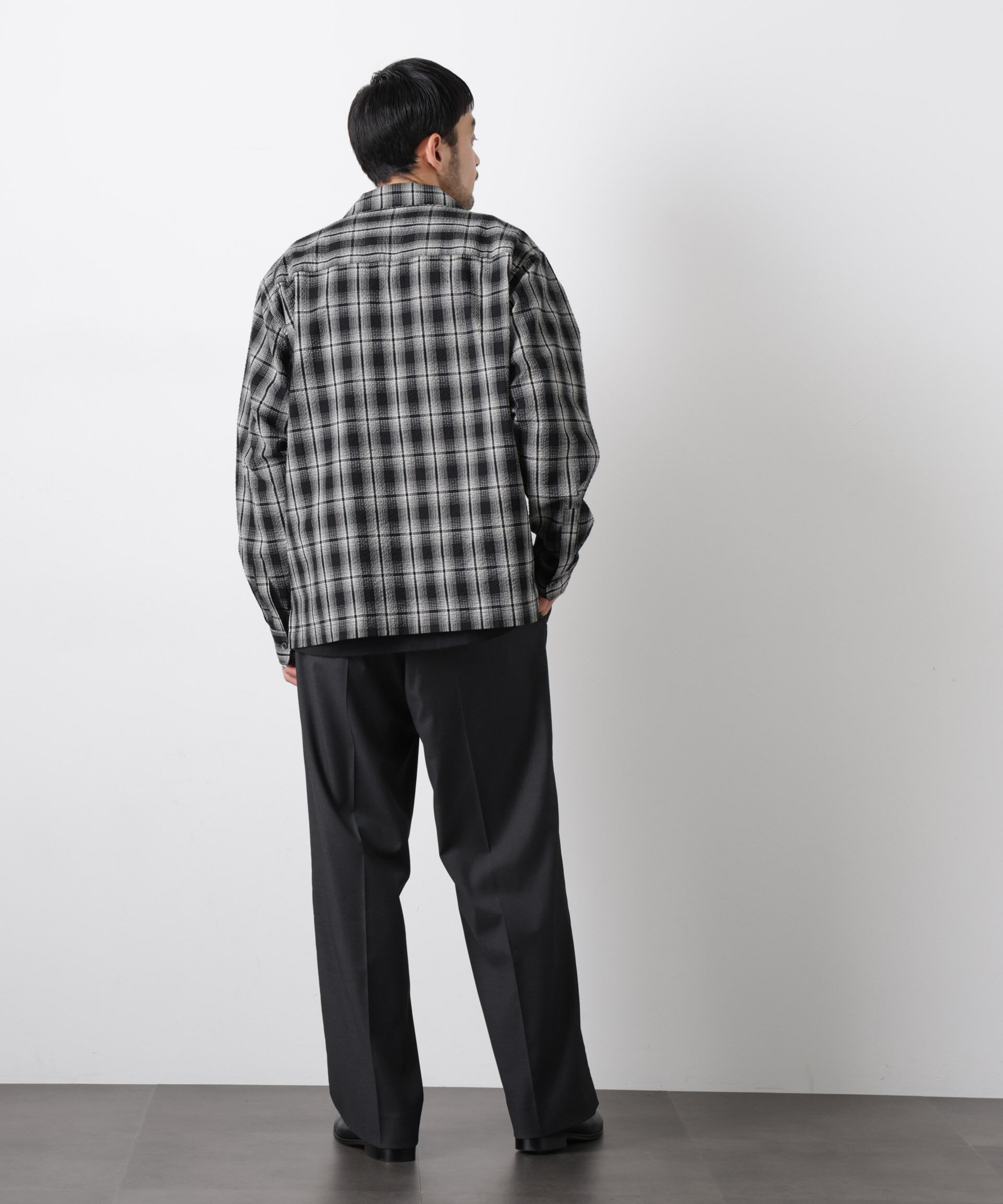 nano･universe「マイクロシアサッカーチェックシャツ」|シャツ・ブラウス|