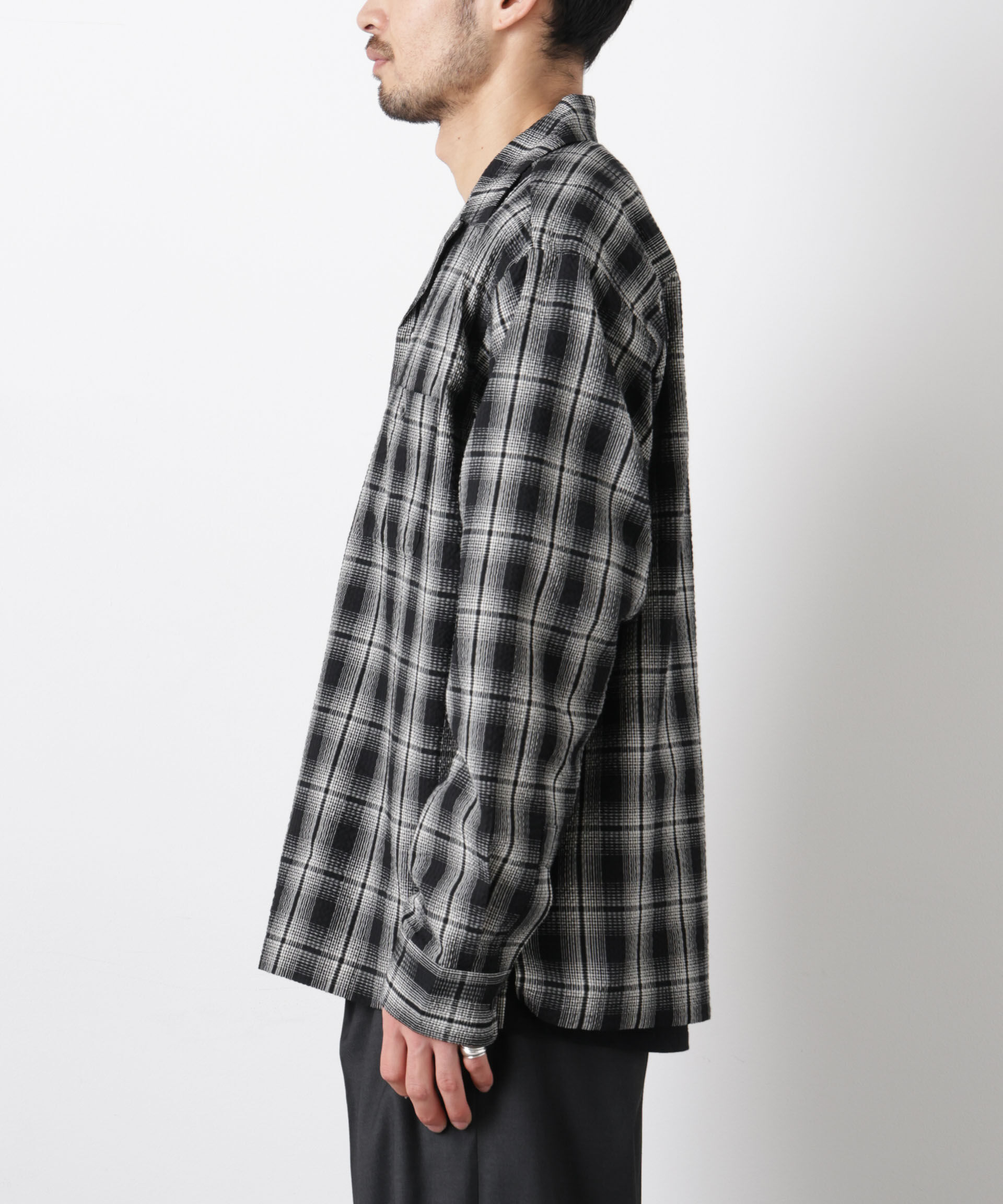 nano･universe「マイクロシアサッカーチェックシャツ」|シャツ・ブラウス|