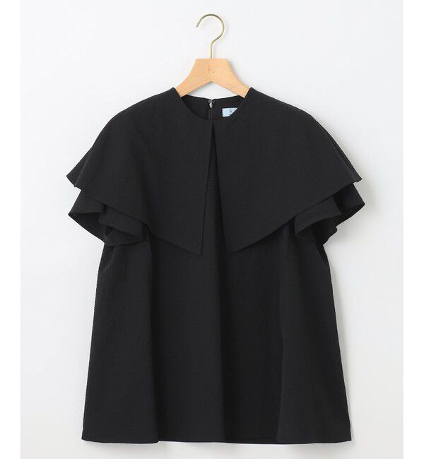 組曲「サッカーストレッチ 襟付きブラウス」|シャツ・ブラウス|