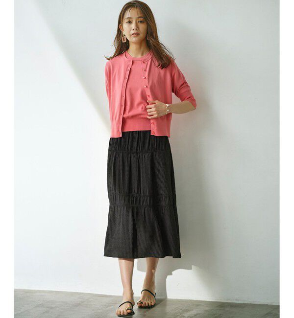 組曲「【WEB限定】ステッチストライプドビー ギャザースカート」|スカート|