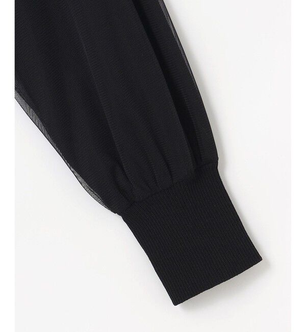 組曲「【WEB限定】チュールニット ブルゾン」|カーディガン|