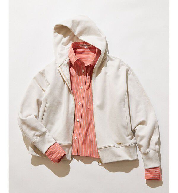 23区「【VERY3月号掲載/洗える】コットンテリー ジップアップ フーディー」|パーカー|