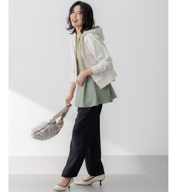 23区「【VERY3月号掲載/洗える】コットンテリー ジップアップ フーディー」|パーカー|