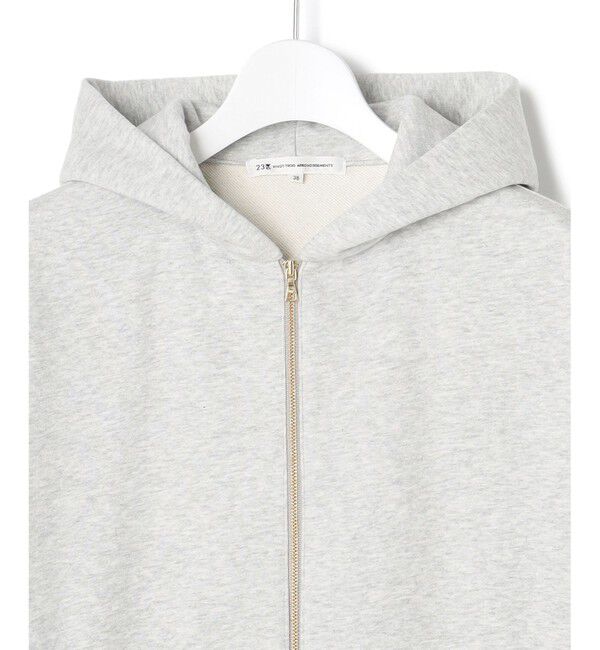 23区「【VERY3月号掲載/洗える】コットンテリー ジップアップ フーディー」|パーカー|