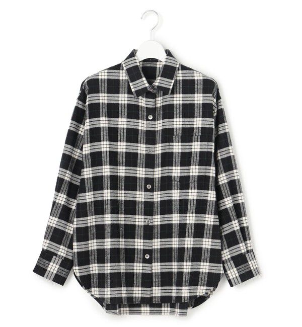 23区「【洗える】ブラッシュド ビエラチェック シャツ」|シャツ・ブラウス|