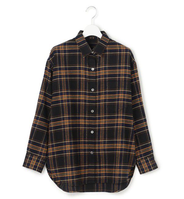 23区「【洗える】ブラッシュド ビエラチェック シャツ」|シャツ・ブラウス|