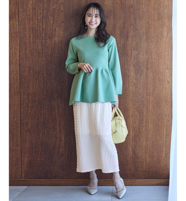 any SiS「【洗える】カットジャカードナロー スカート」|スカート|