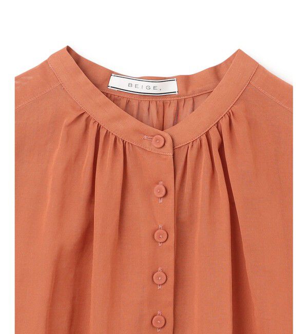 BEIGE,「【WEB限定】ODILON / シアーブラウス」|シャツ・ブラウス|