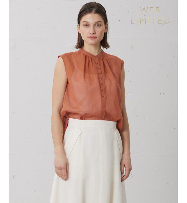 BEIGE,「【WEB限定】ODILON / シアーブラウス」|シャツ・ブラウス|