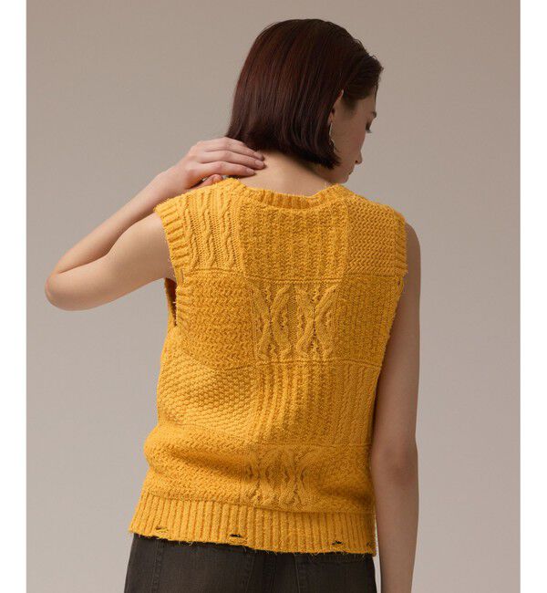 GRACE CONTINENTAL「パッチワークニットトップ」|その他|