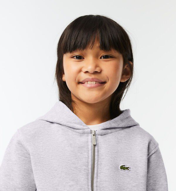 LACOSTE「BOYSミニマルジップアップパーカ」|パーカー|