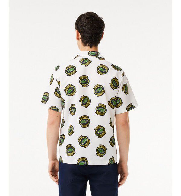LACOSTE「ウルトラドライ オープンカラー総柄シャツ / 開襟シャツ」|シャツ・ブラウス|