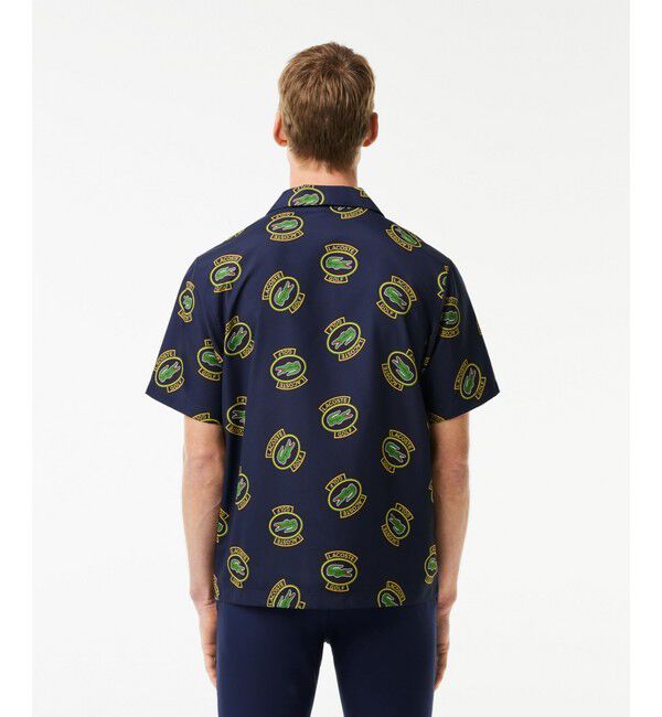 LACOSTE「ウルトラドライ オープンカラー総柄シャツ / 開襟シャツ」|シャツ・ブラウス|