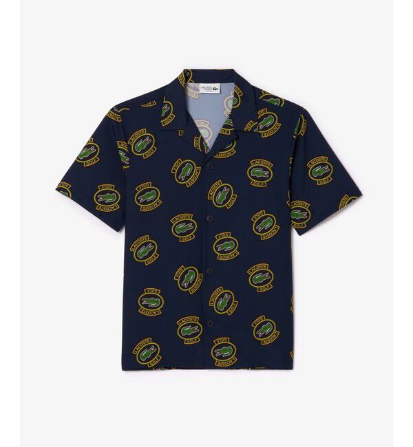 LACOSTE「ウルトラドライ オープンカラー総柄シャツ / 開襟シャツ」|シャツ・ブラウス|