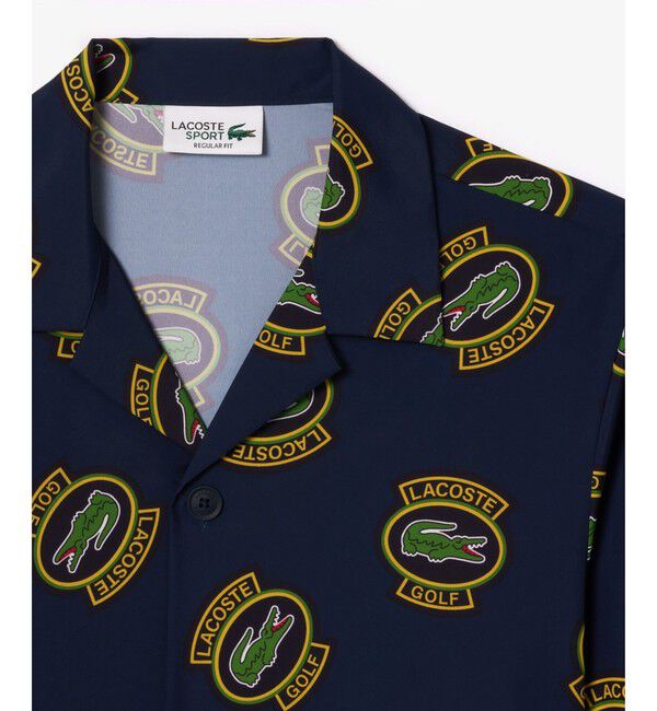LACOSTE「ウルトラドライ オープンカラー総柄シャツ / 開襟シャツ」|シャツ・ブラウス|