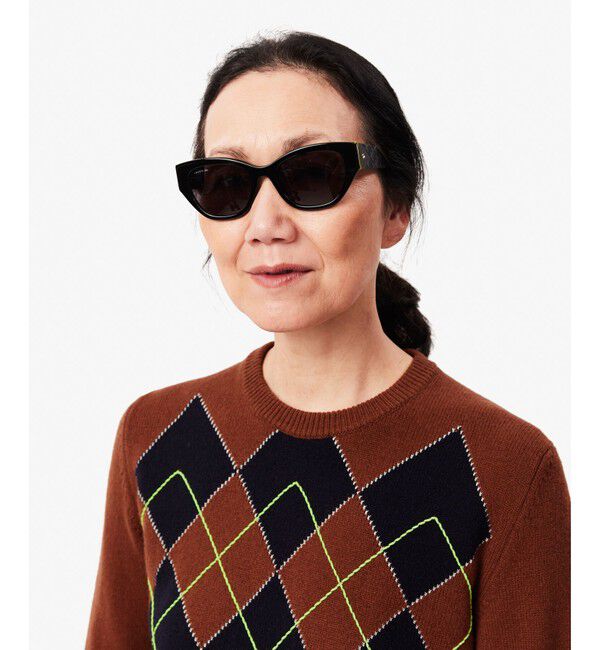 LACOSTE「配色ステッチアーガイルジャカードニットセーター」|ニット・セーター|