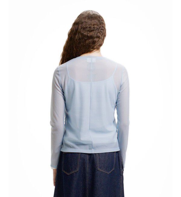 LACOSTE「レイヤードシアートップス キャミソール付き」|Tシャツ・カットソー|