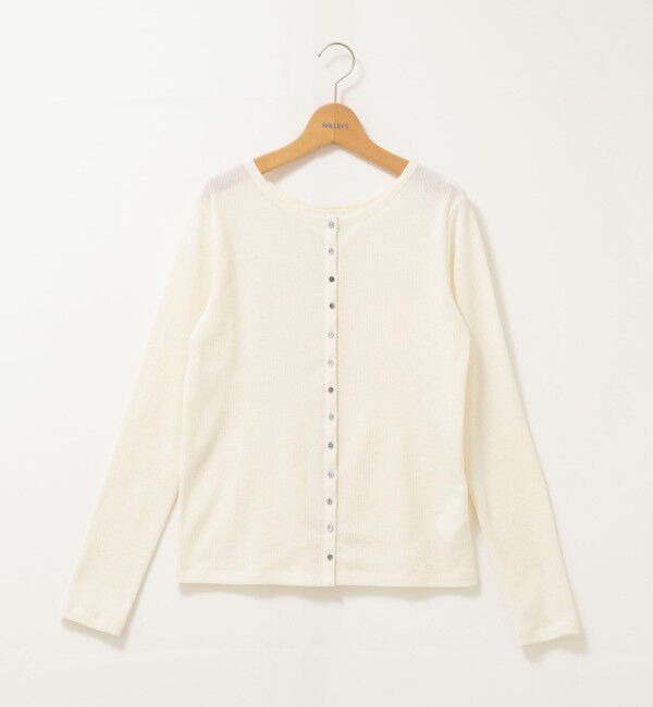 NOLLEY'S「ウォッシャブルナチュラルテレコ2WAYカーデ」|カーディガン|