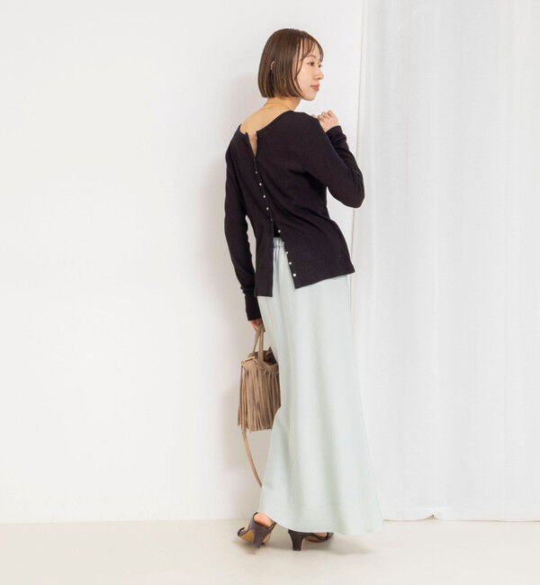 NOLLEY'S「ウォッシャブルナチュラルテレコ2WAYカーデ」|カーディガン|