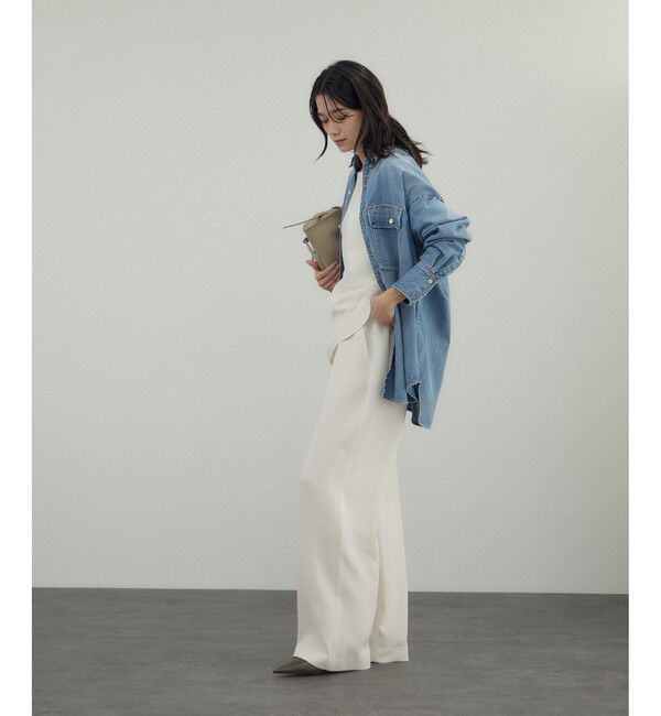 SALON adam et rope'「トリアセボートリブブラウス / セットアップ対応」|シャツ・ブラウス|