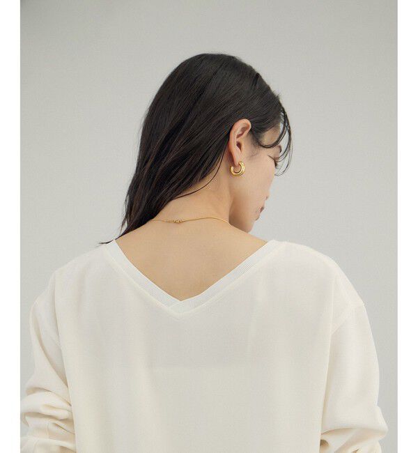 SALON adam et rope'「トリアセボートリブブラウス / セットアップ対応」|シャツ・ブラウス|