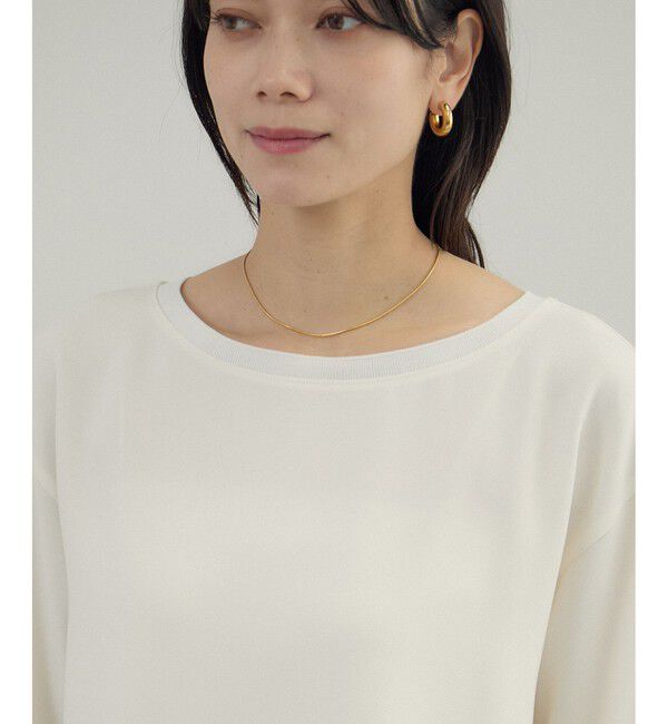 SALON adam et rope'「トリアセボートリブブラウス / セットアップ対応」|シャツ・ブラウス|