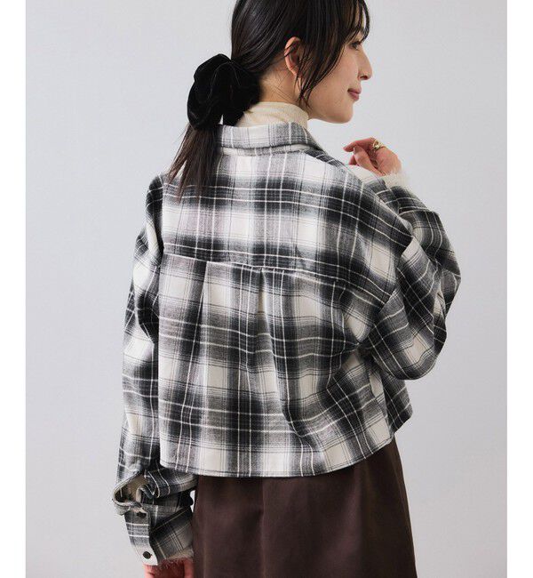 VIS「【WEB/一部店舗限定】オンブレチェックショートシャツ」|シャツ・ブラウス|