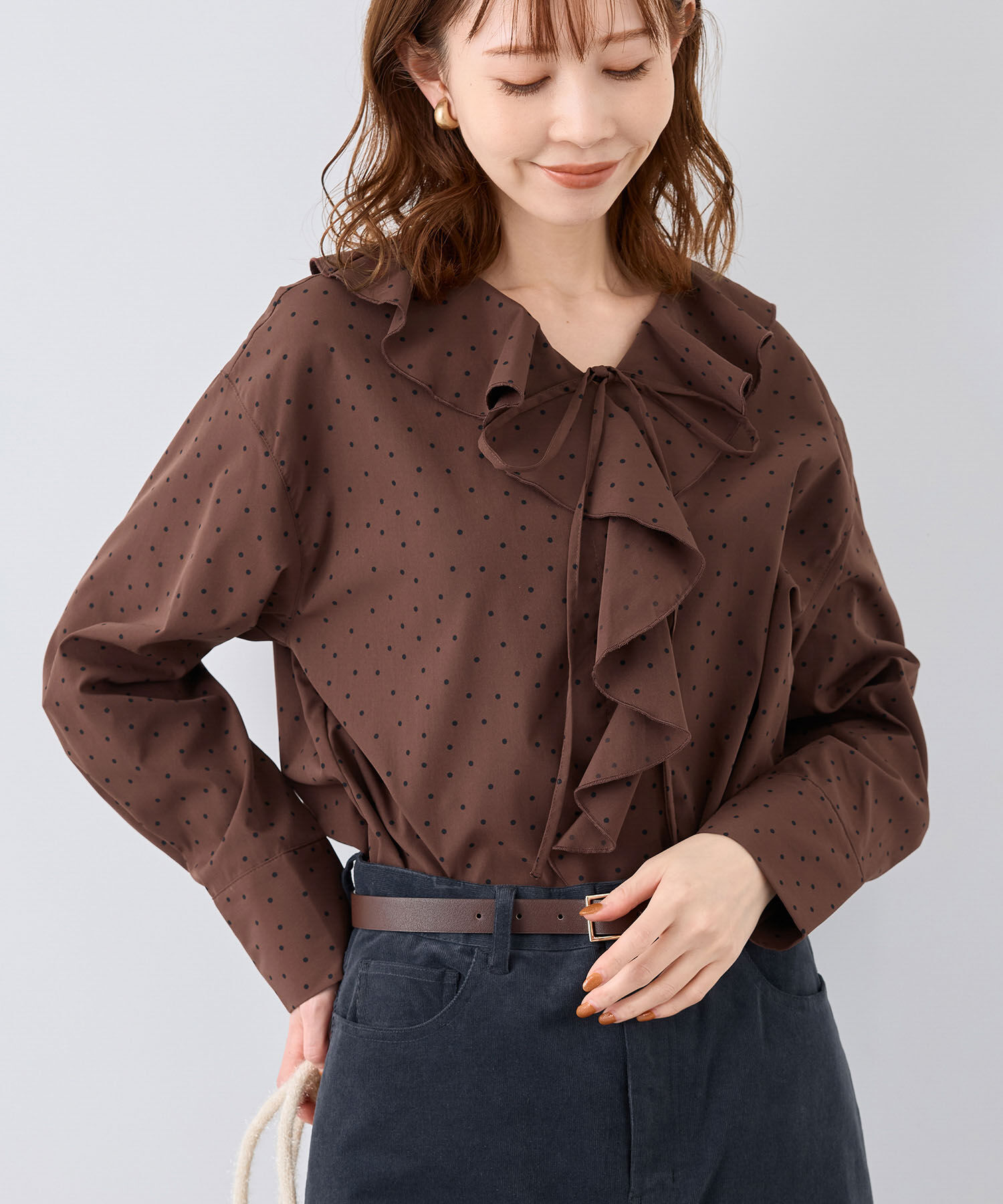 Rope&rsquo;Picnic「ラッフルブラウス」|シャツ・ブラウス|